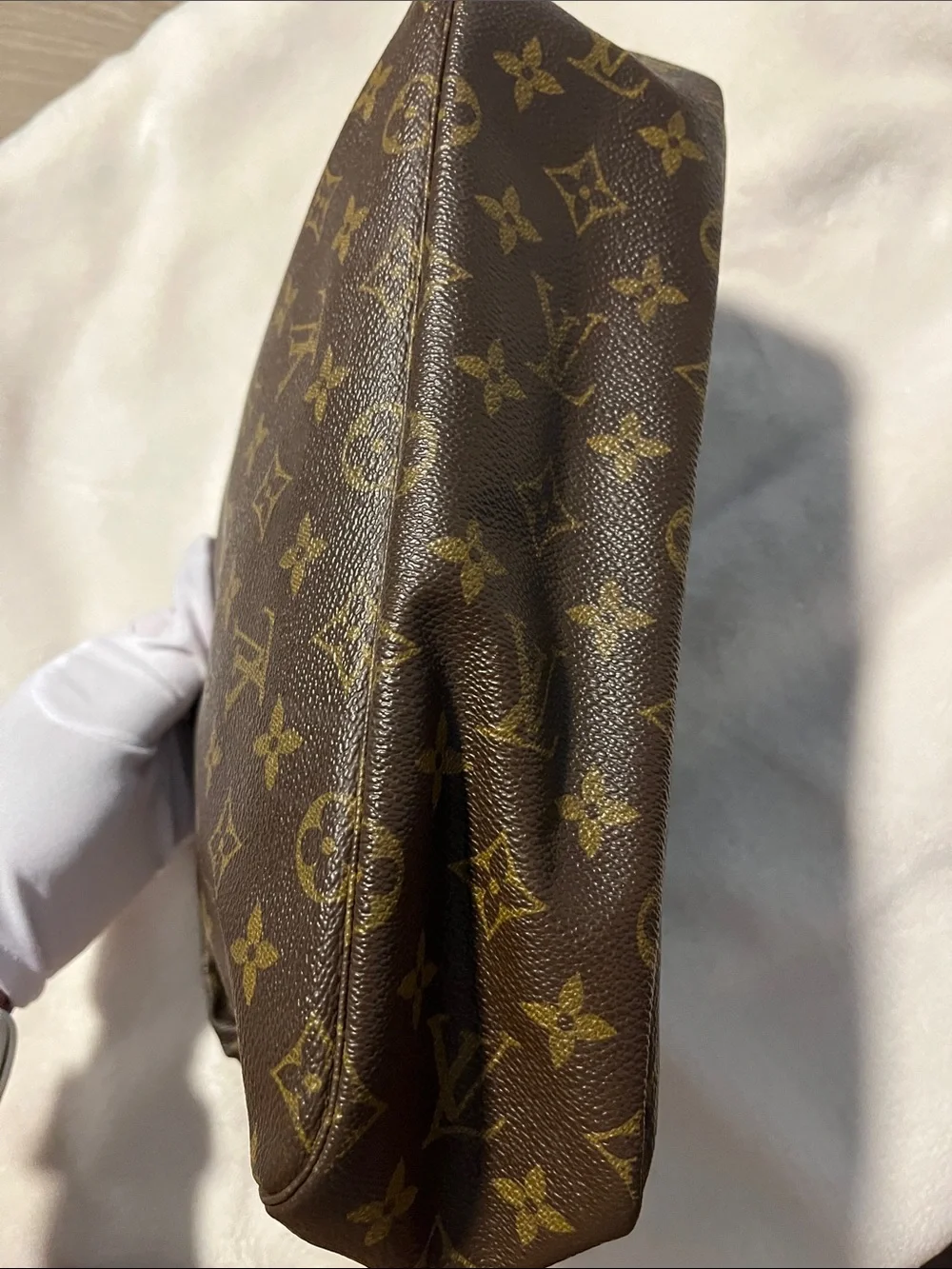 Louis Vuitton Monogram Canvas Toiletry Bag in Brown and Gold